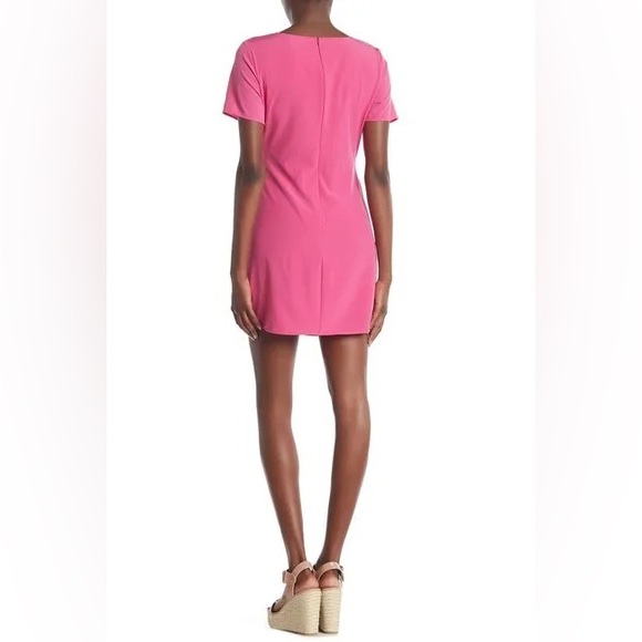 Everly Pink V-Neck Barbie Dress | Multi Look - Picture 2 of 3